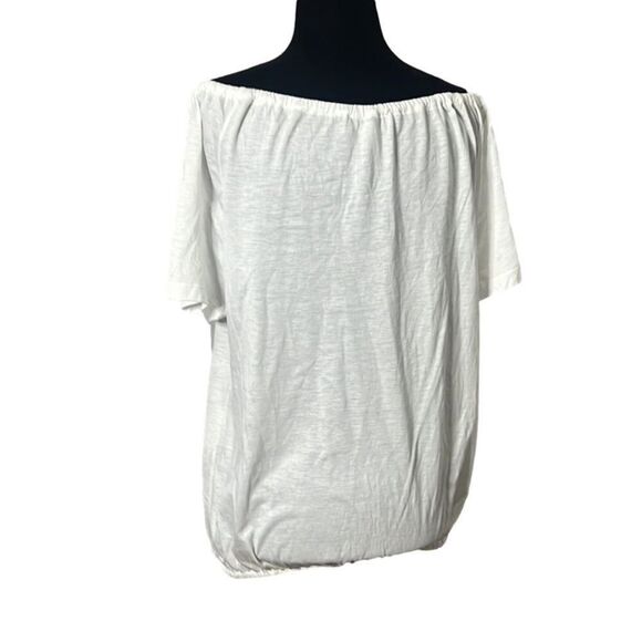 DSQUARED2 OFF THE SHOULDER SHORT SLEEVE BLOUSE SIZE XL - Picture 3 of 7